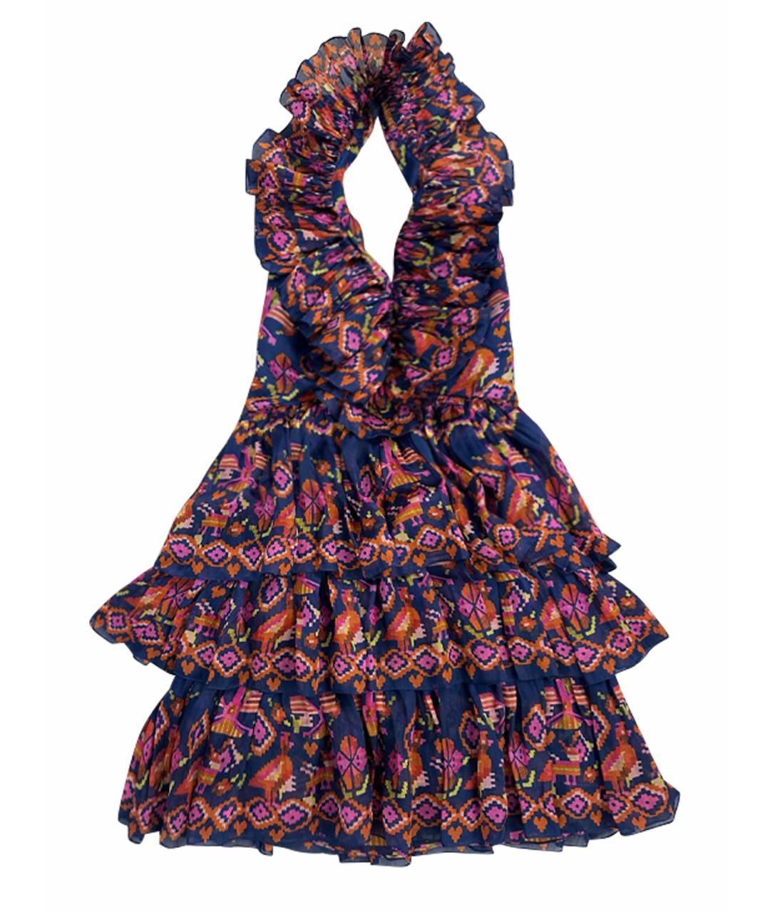 CHRISTIAN DIOR Фиолетовое шелковое коктейльное платье, фото 1