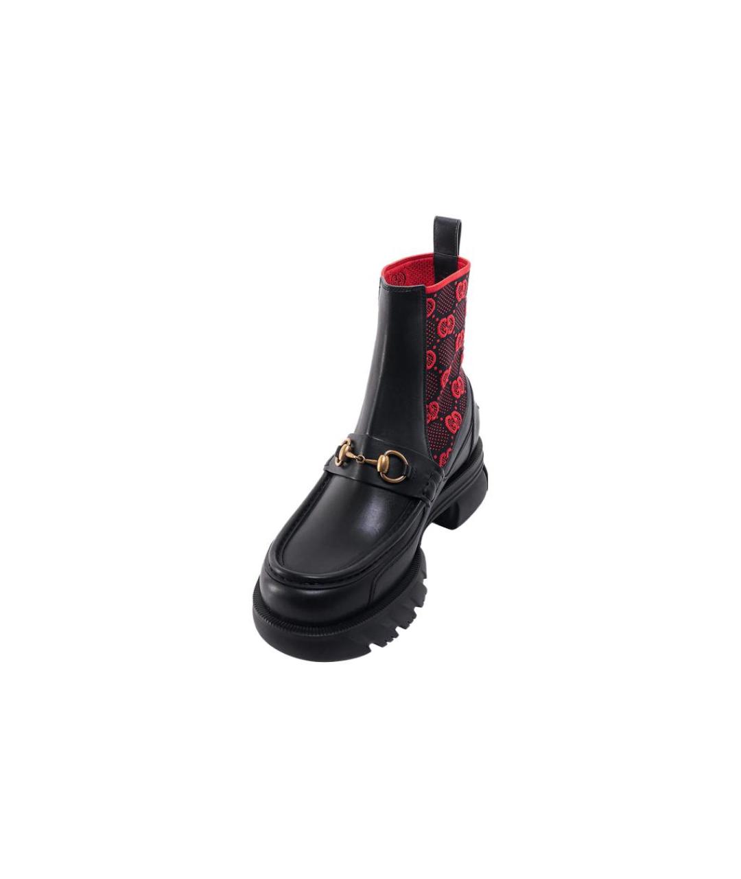 GUCCI Черные высокие ботинки, фото 5