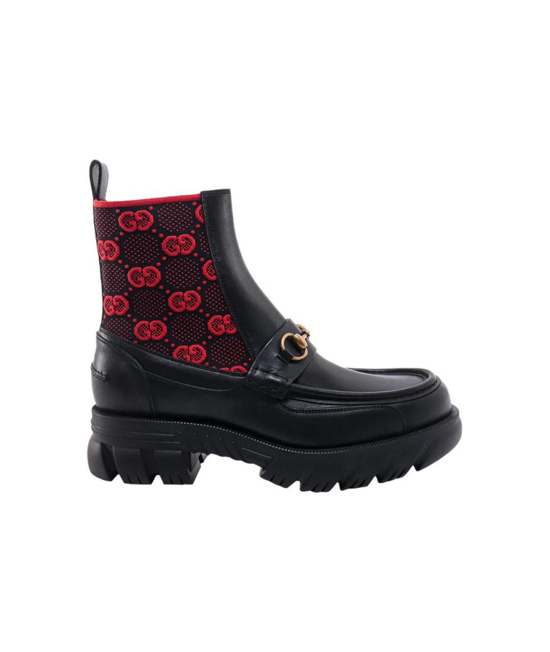 GUCCI Черные высокие ботинки, фото 1