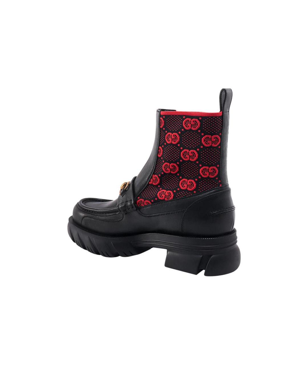 GUCCI Черные высокие ботинки, фото 4