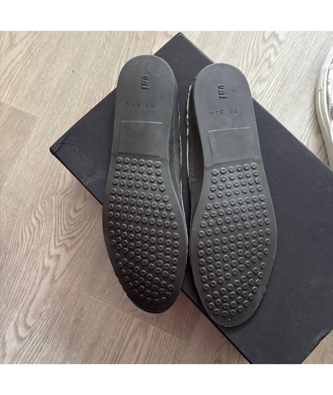 RAF SIMONS Серебряные низкие кроссовки / кеды из лакированной кожи, фото 6