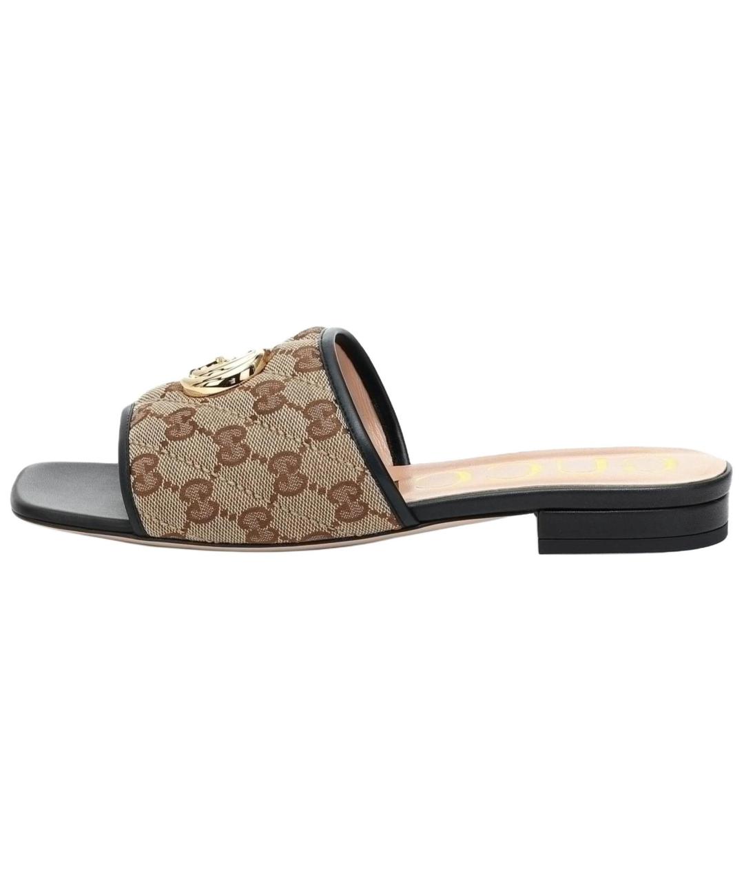 GUCCI Бежевые шлепанцы, фото 2