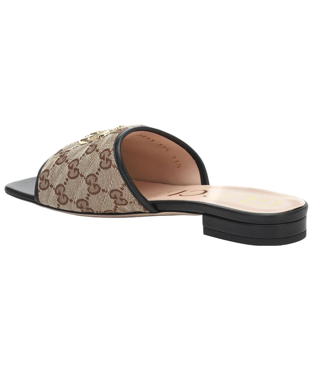 GUCCI Бежевые шлепанцы, фото 4