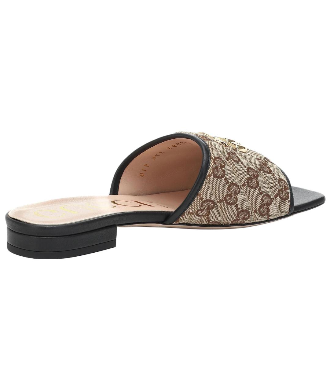 GUCCI Бежевые шлепанцы, фото 3