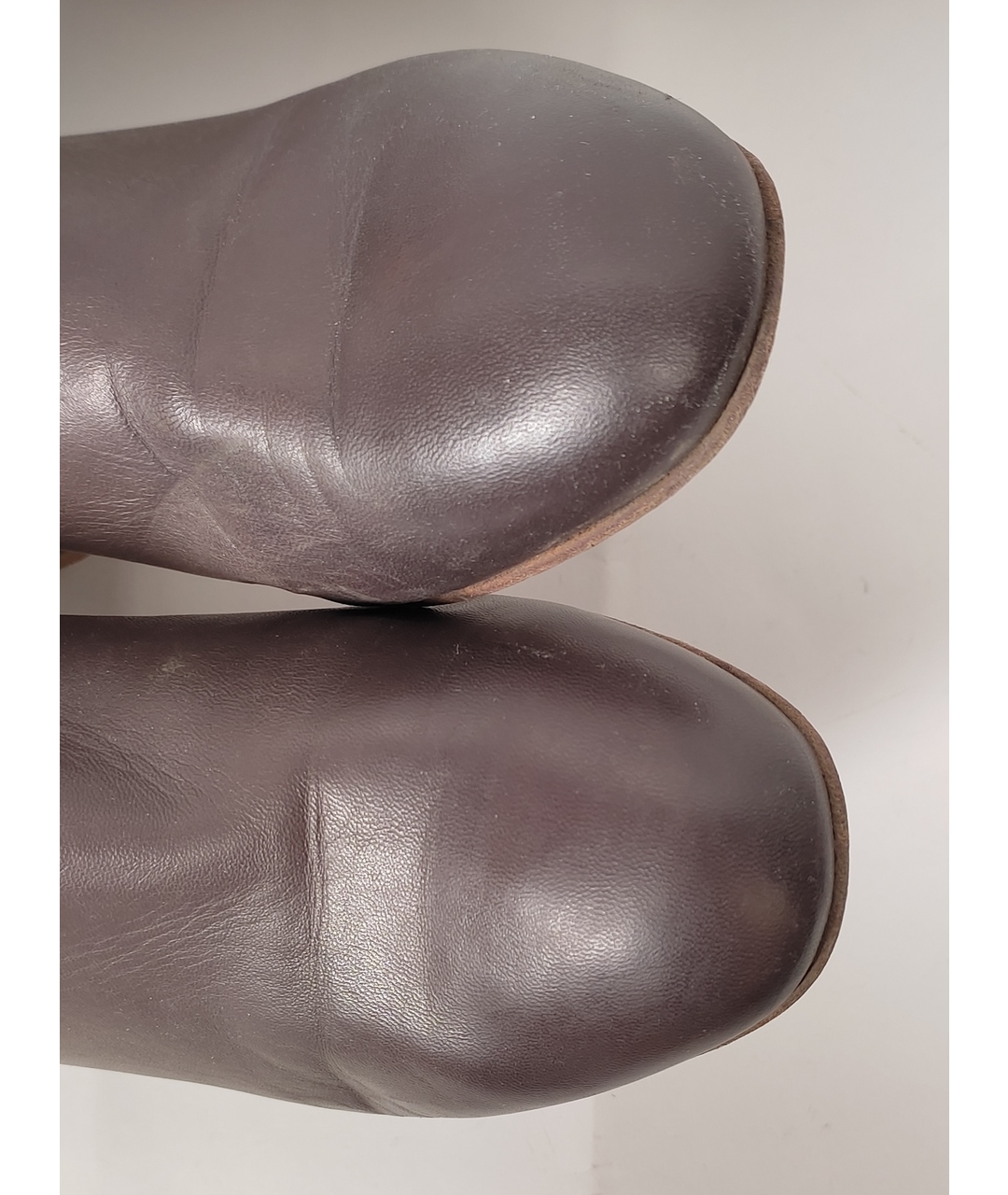 CHANEL PRE-OWNED Коричневые кожаные сапоги, фото 4