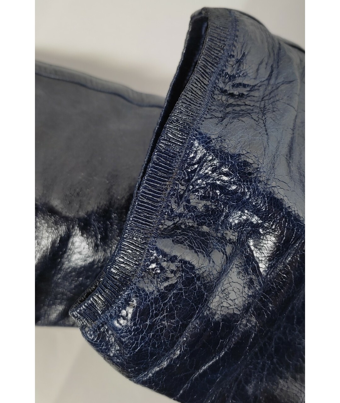 CHANEL PRE-OWNED Синие кожаные сапоги, фото 8