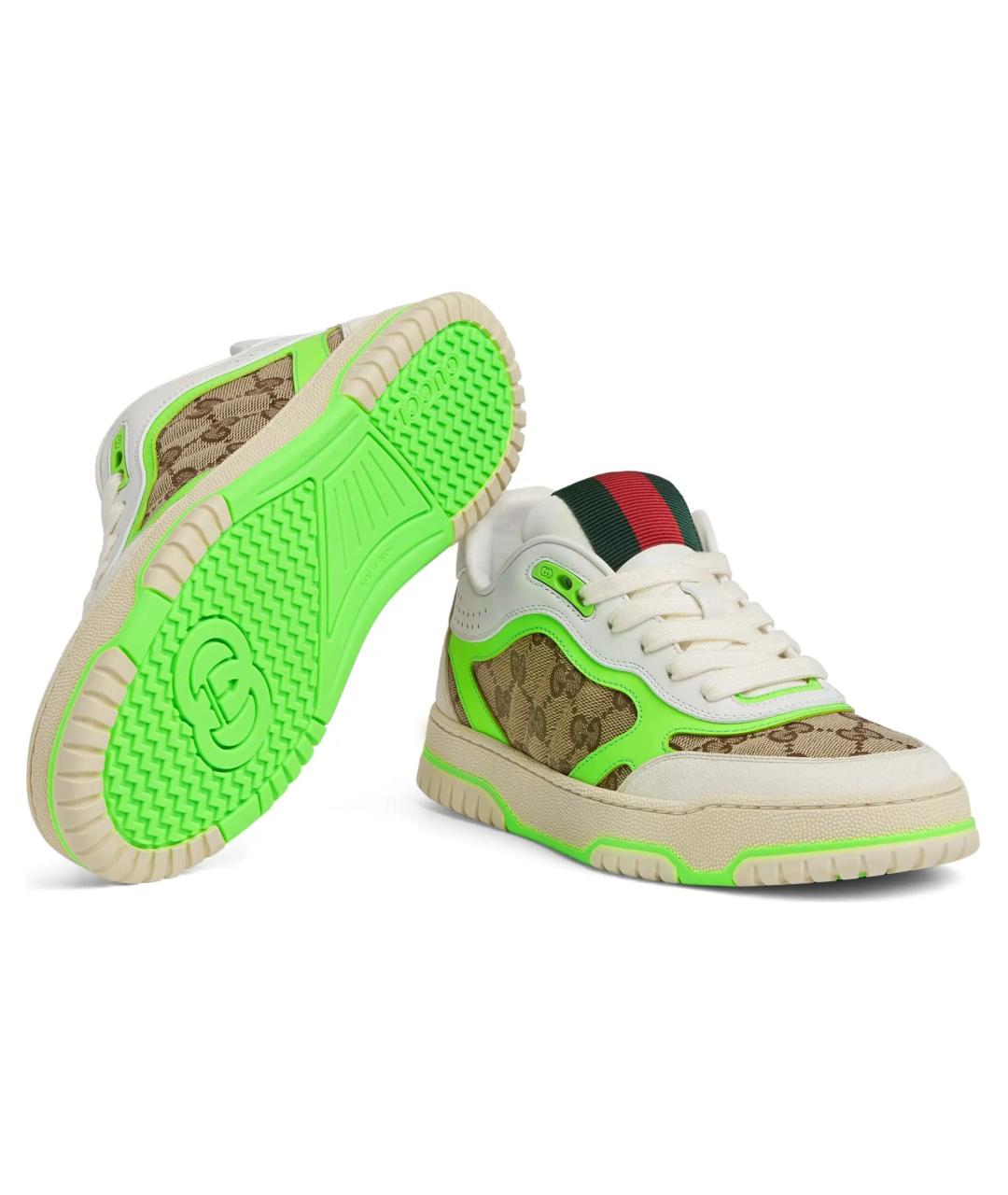 GUCCI Бежевые кроссовки, фото 6