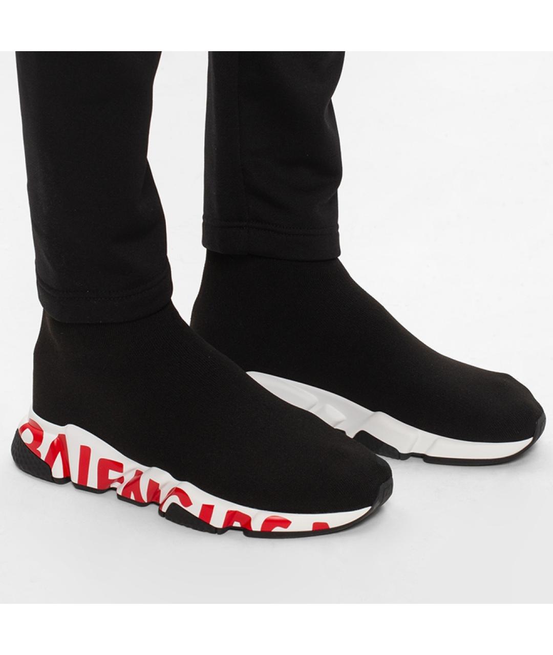 BALENCIAGA Черные высокие кроссовки / кеды, фото 5