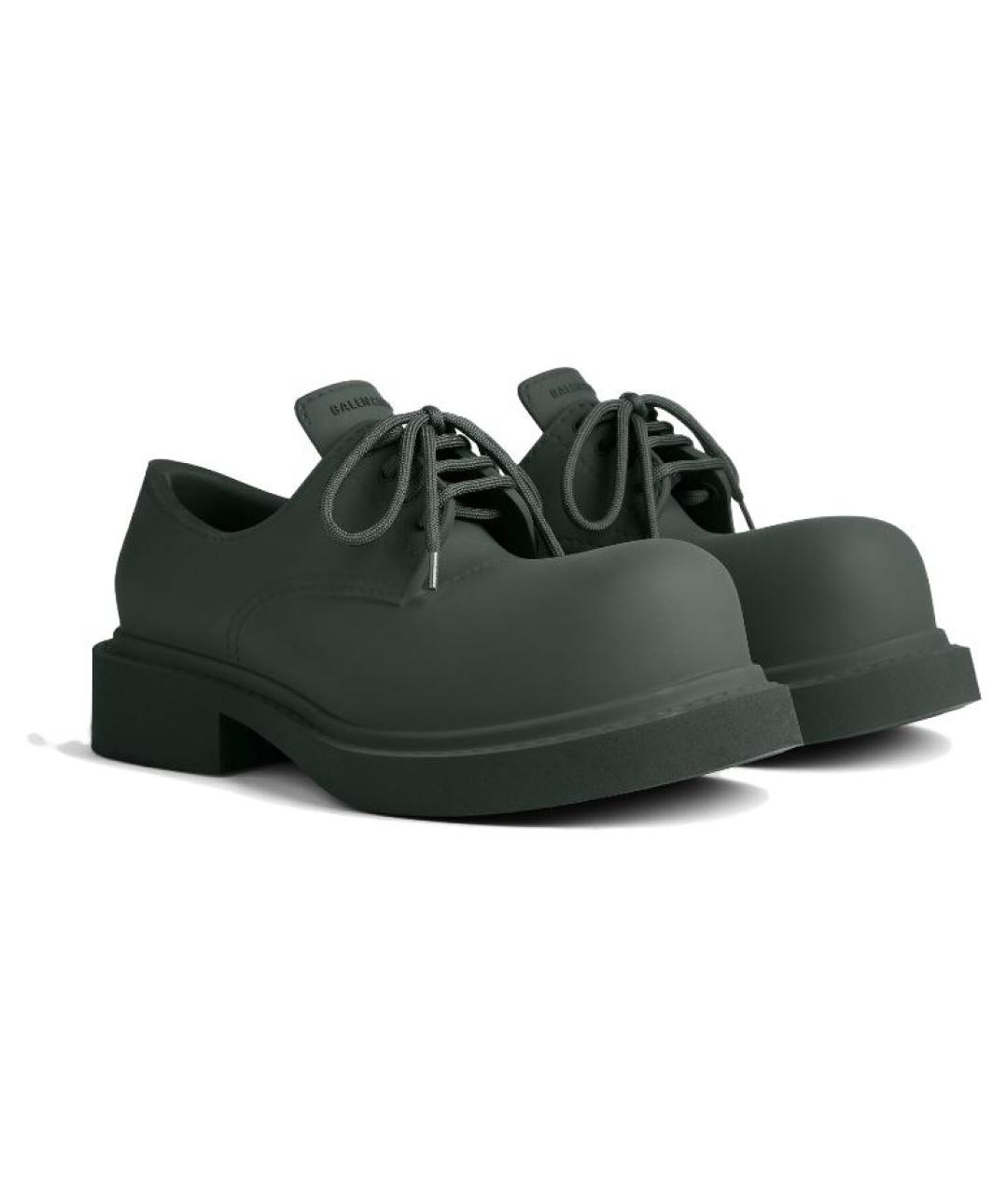 BALENCIAGA Зеленые лоферы, фото 4