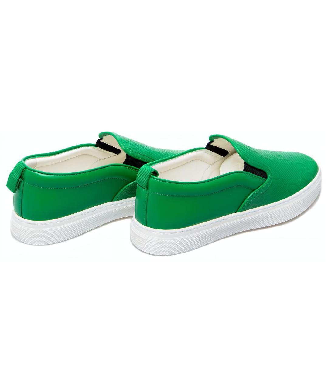 GUCCI Зеленые слипоны, фото 3