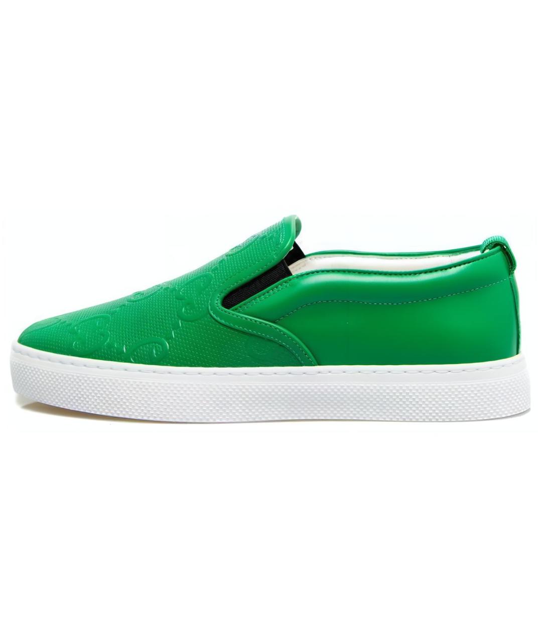 GUCCI Зеленые слипоны, фото 5