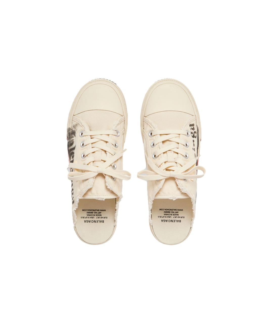 BALENCIAGA Бежевые мюли, фото 4