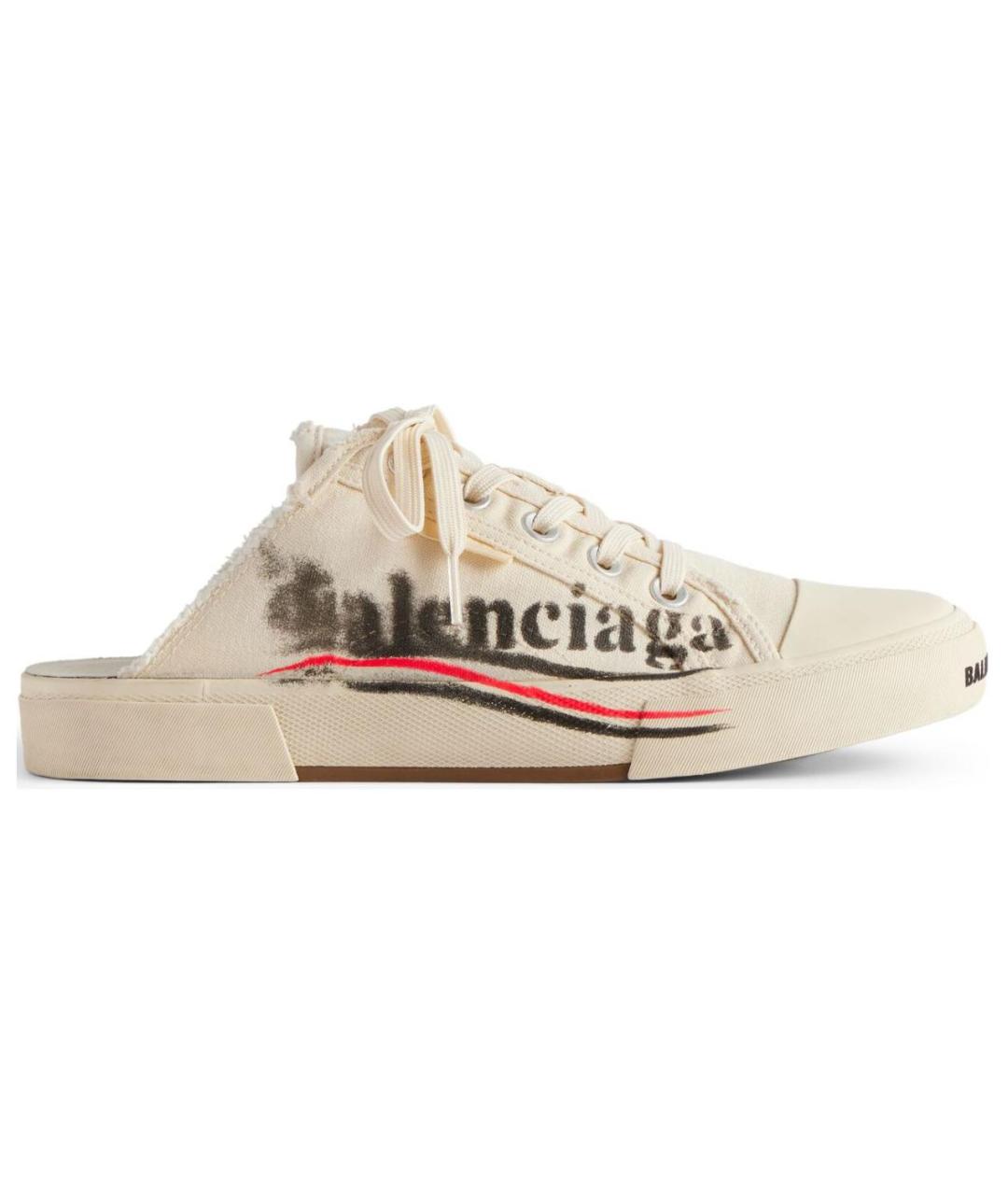 BALENCIAGA Бежевые мюли, фото 1