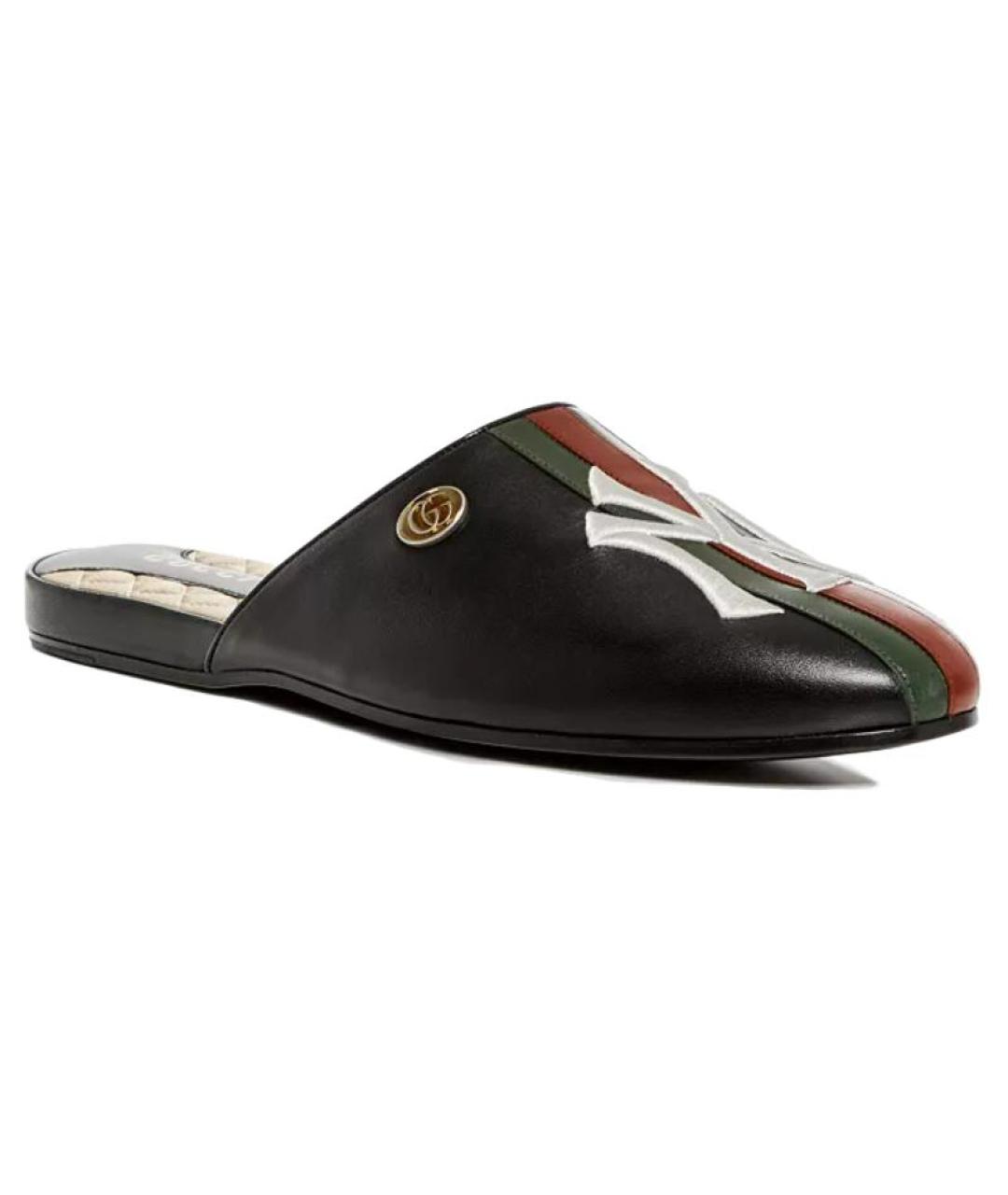 GUCCI Черные слипоны, фото 3