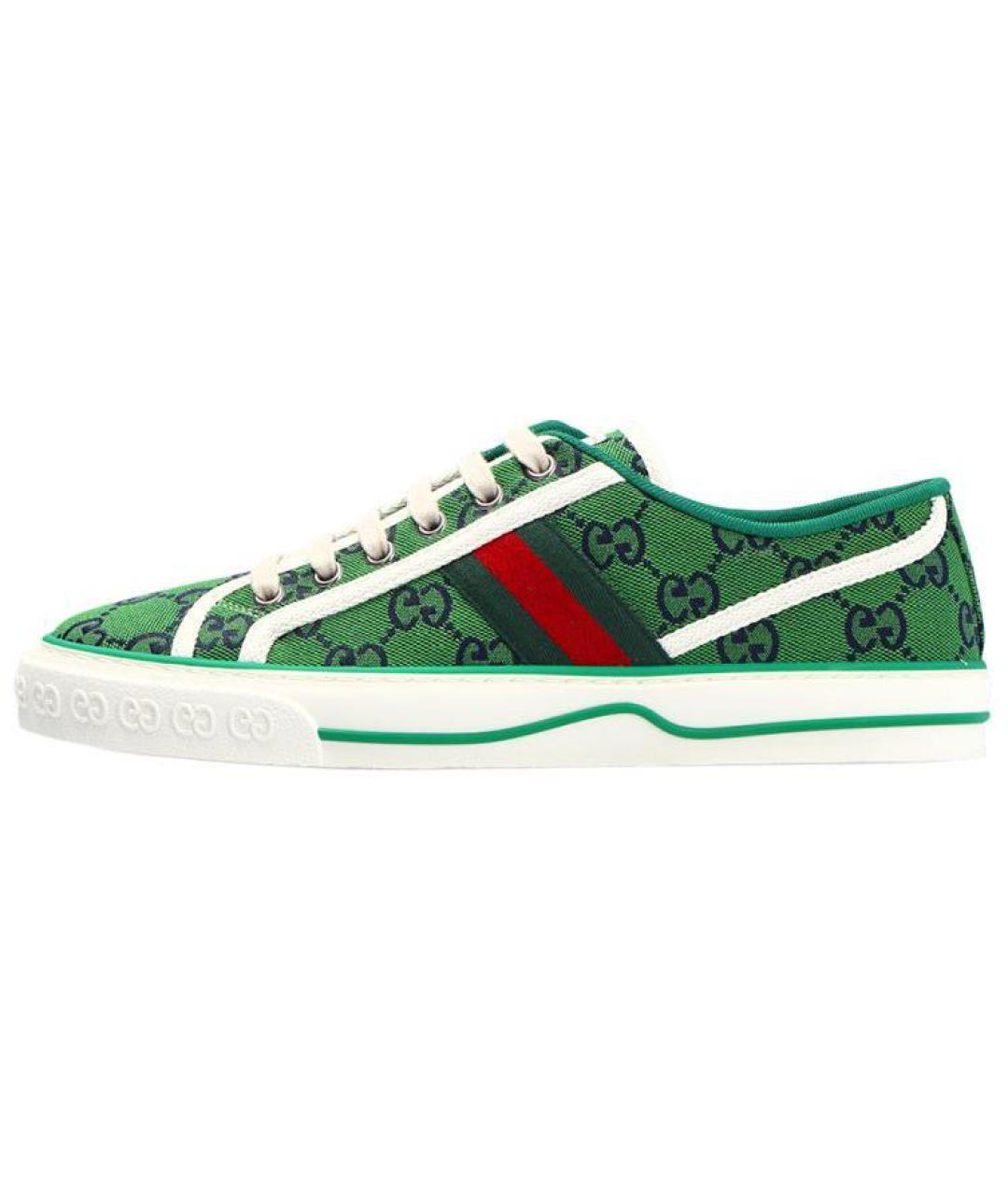 GUCCI Зеленые кеды, фото 2