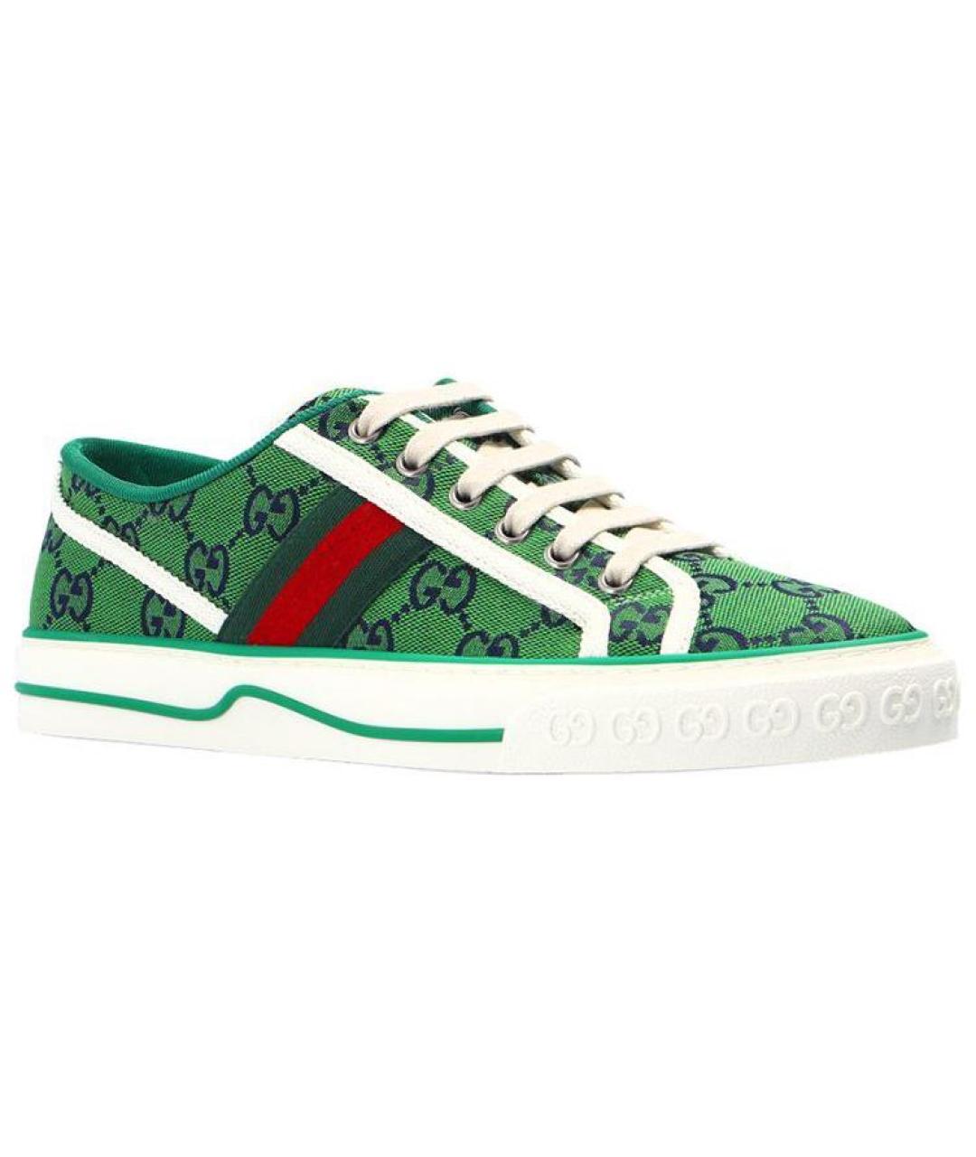 GUCCI Зеленые кеды, фото 3