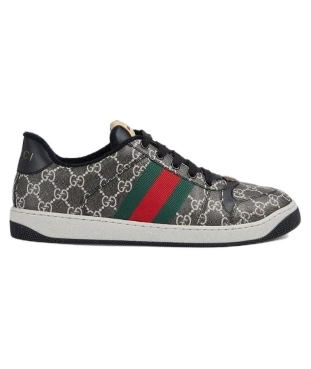 GUCCI Черные низкие кроссовки / кеды, фото 1