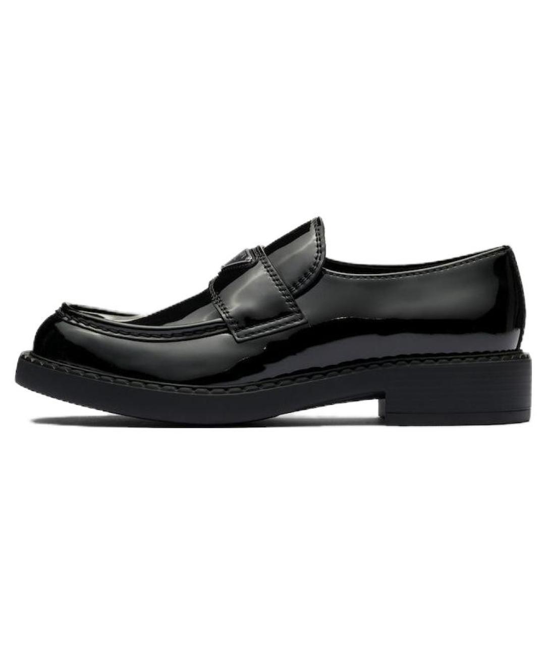 PRADA Черные кожаные лоферы, фото 2