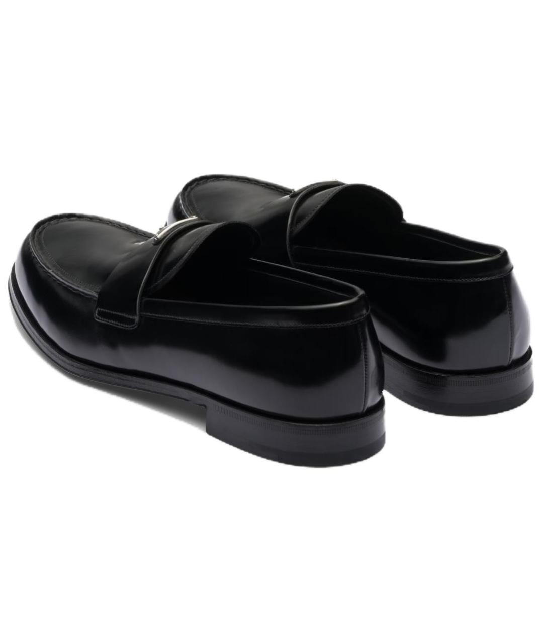 PRADA Черные кожаные лоферы, фото 4