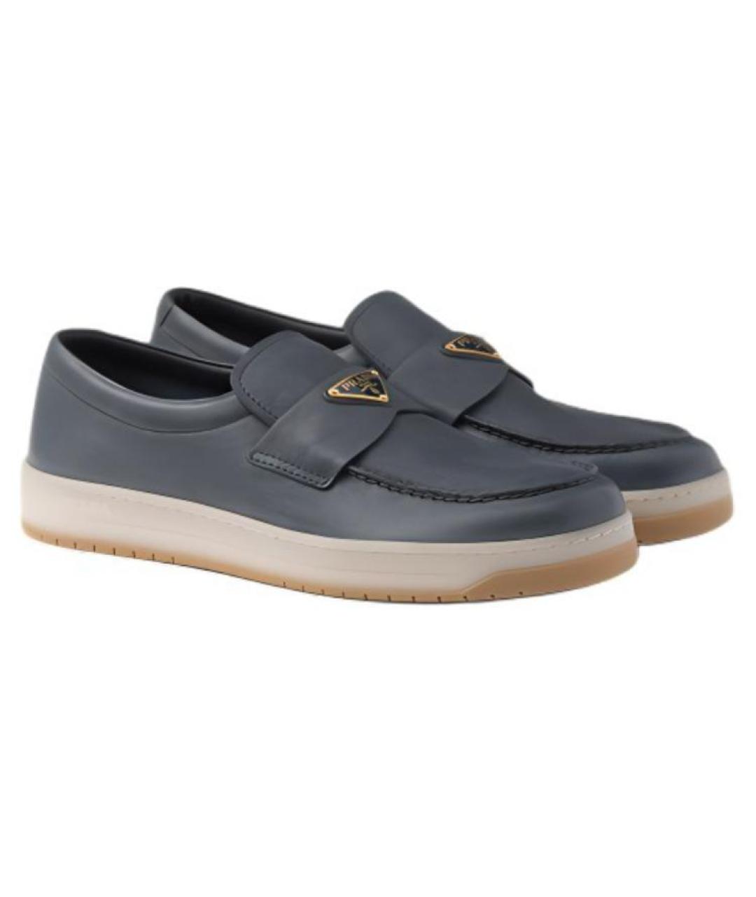 PRADA Синие лоферы, фото 3