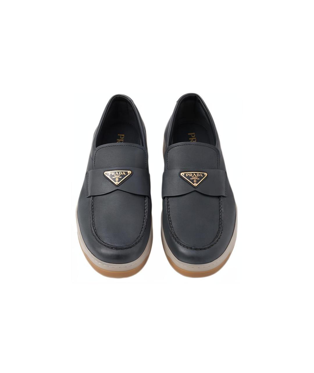 PRADA Синие лоферы, фото 5