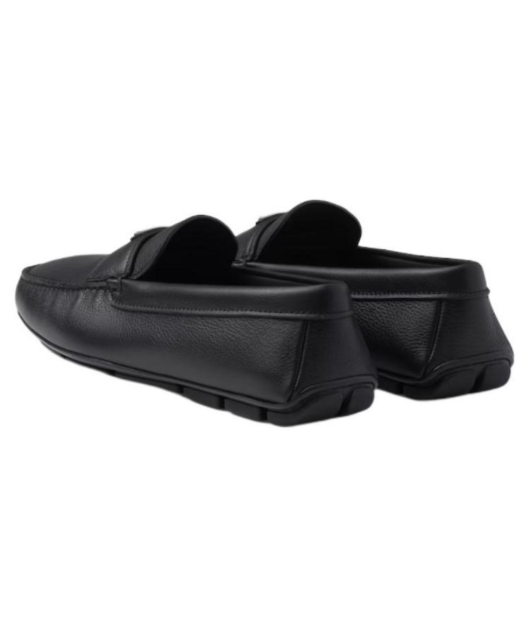PRADA Черные кожаные лоферы, фото 4