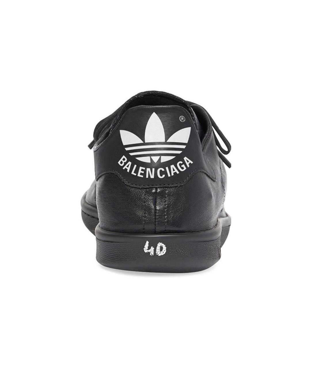 BALENCIAGA Черные низкие кроссовки / кеды, фото 6