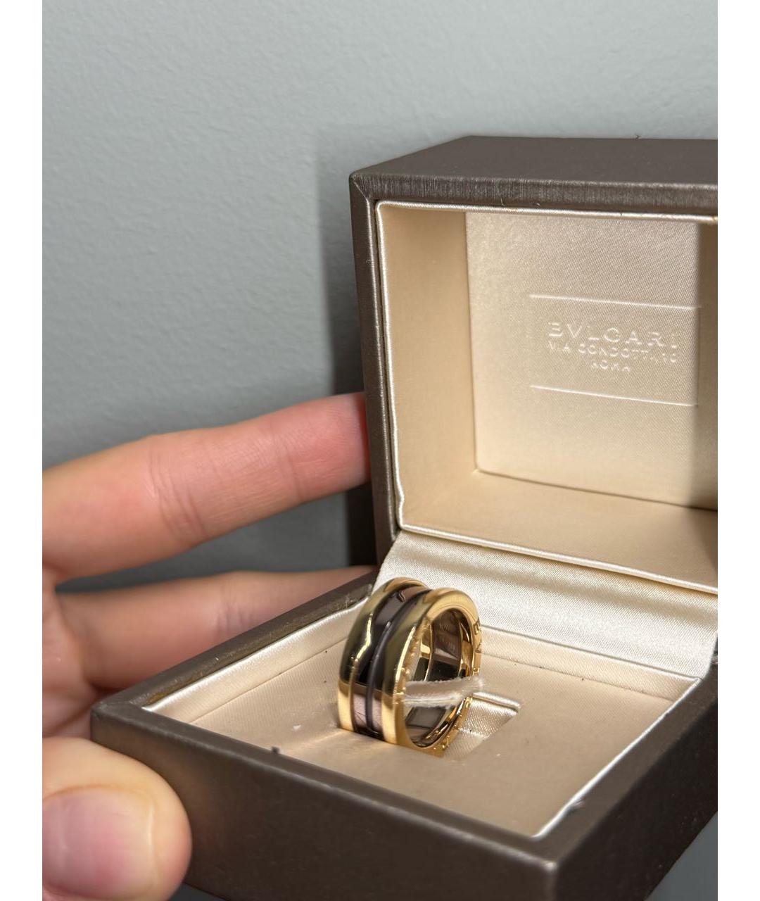BVLGARI Коричневое кольцо из розового золота, фото 3