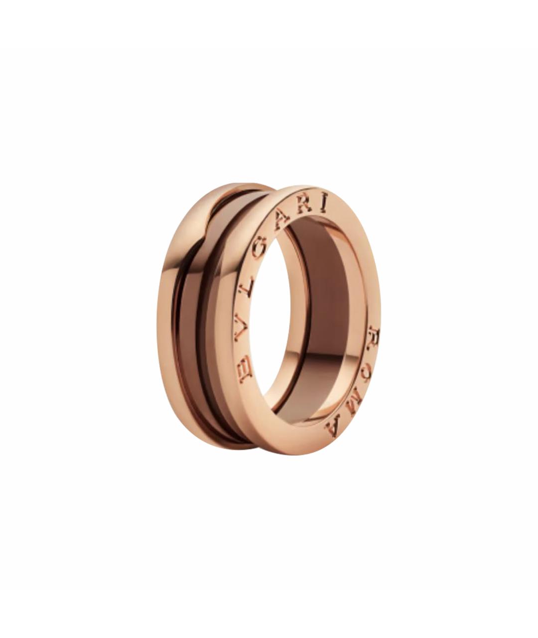 BVLGARI Коричневое кольцо из розового золота, фото 1