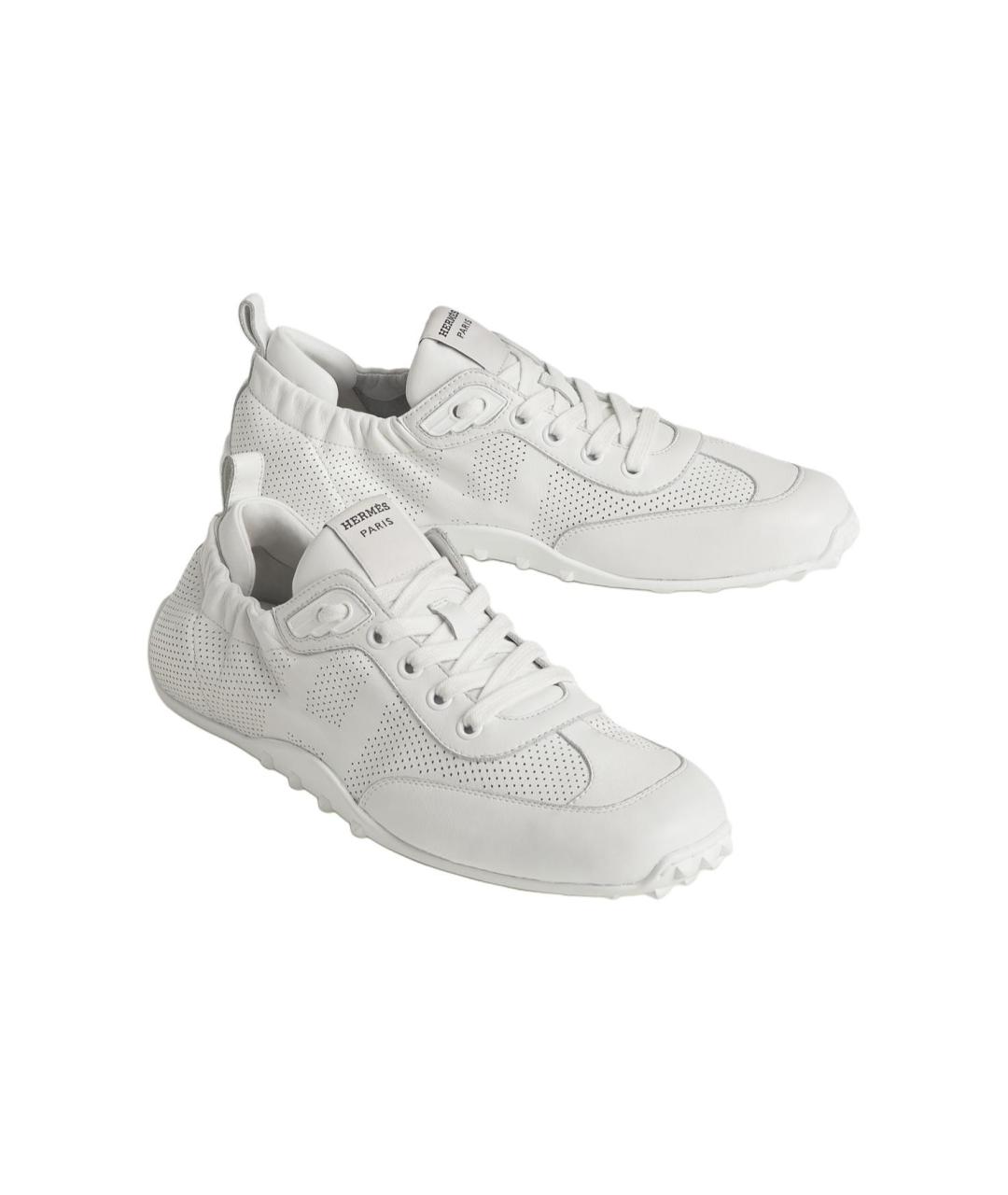 HERMES Белые кроссовки, фото 3