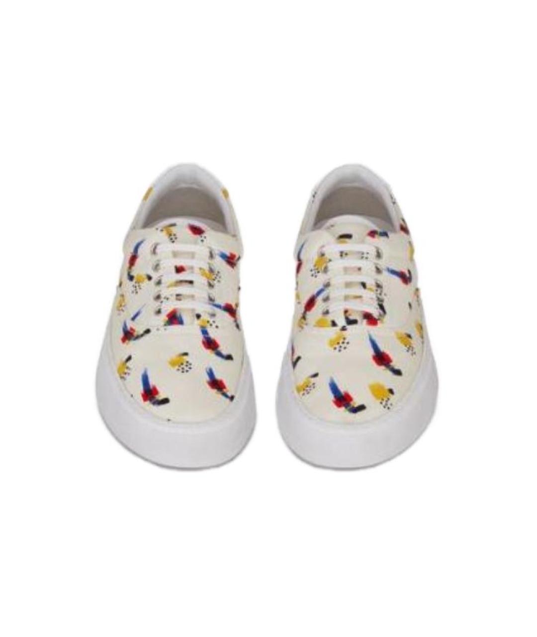 SAINT LAURENT Белые текстильные кеды, фото 5