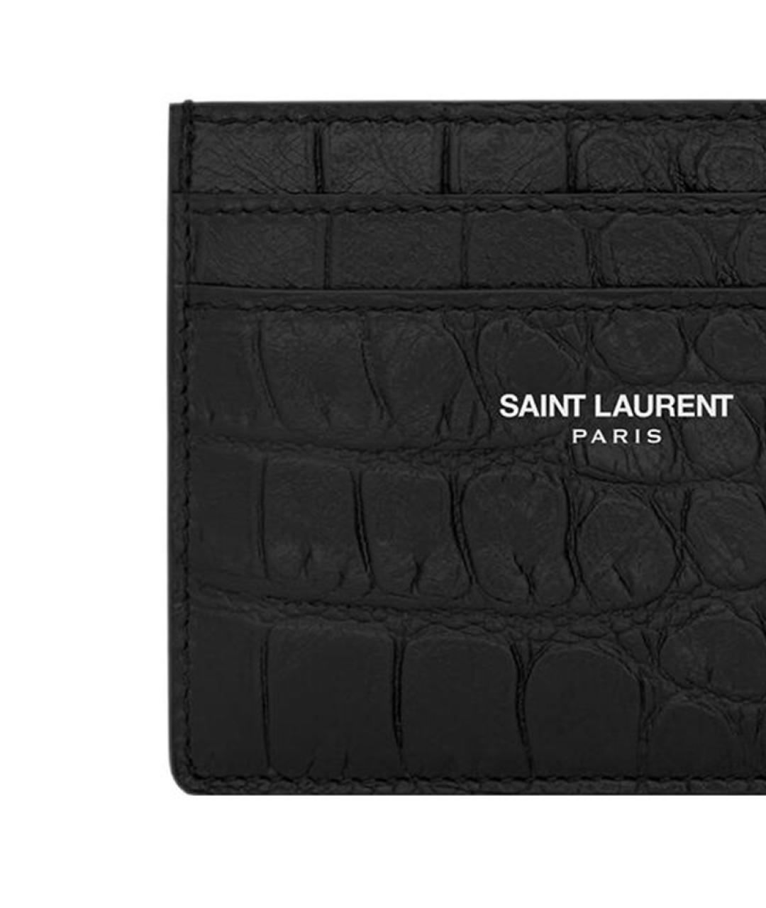 SAINT LAURENT Черный кардхолдер, фото 4