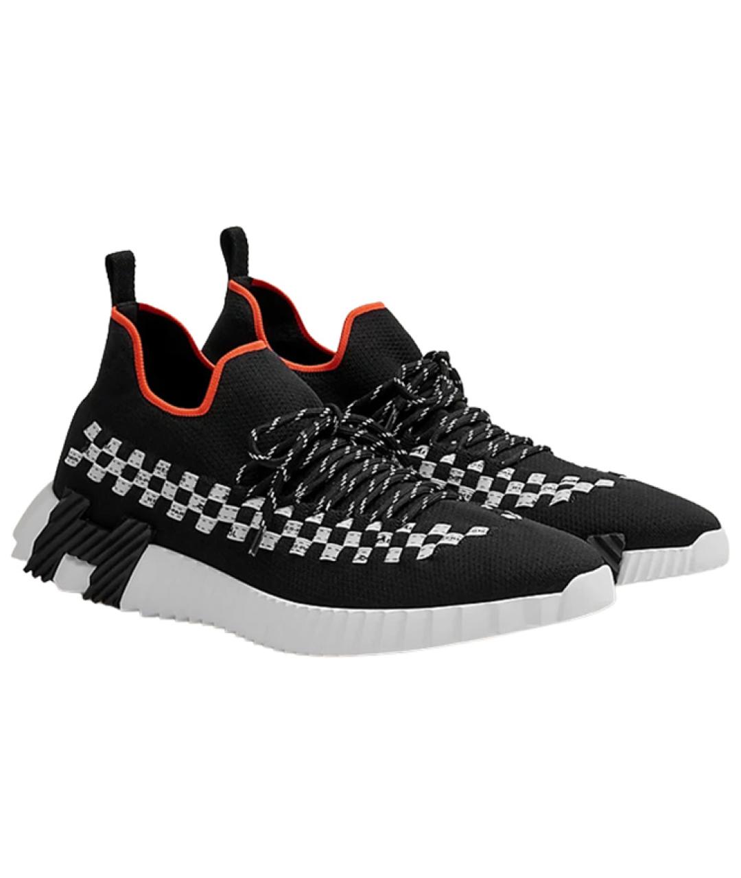 HERMES Мульти бархатные низкие кроссовки / кеды, фото 3