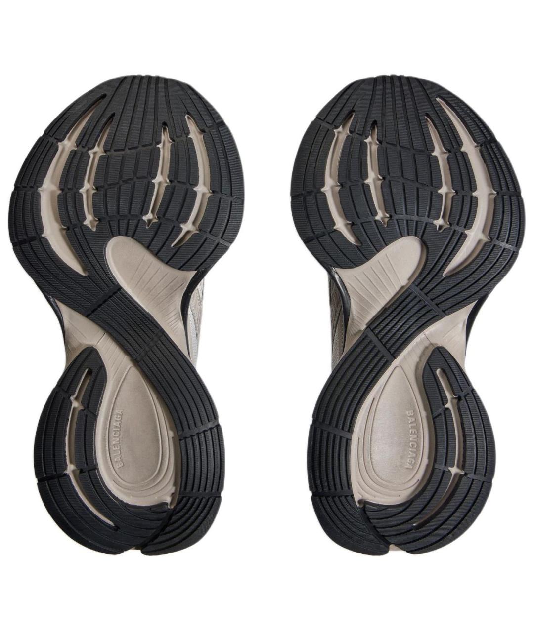 BALENCIAGA Бежевые низкие кроссовки / кеды, фото 7