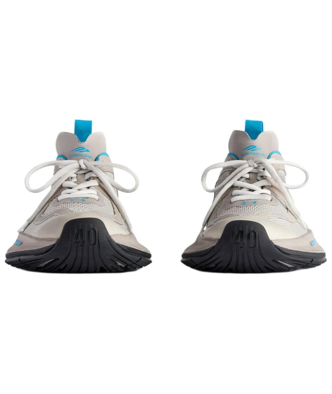 BALENCIAGA Бежевые низкие кроссовки / кеды, фото 4