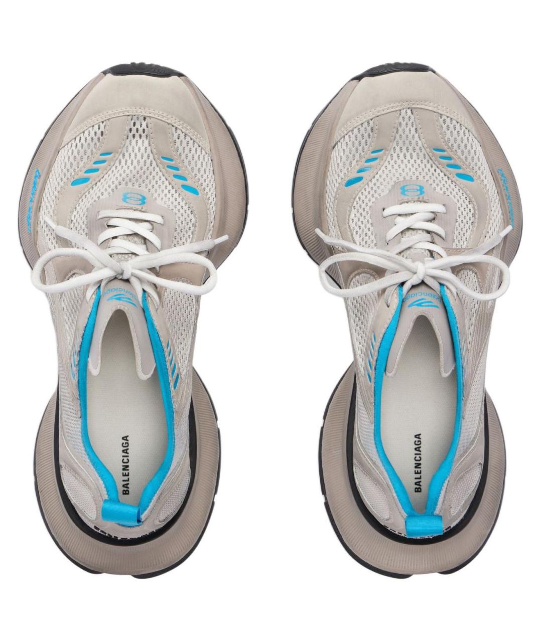 BALENCIAGA Бежевые низкие кроссовки / кеды, фото 5