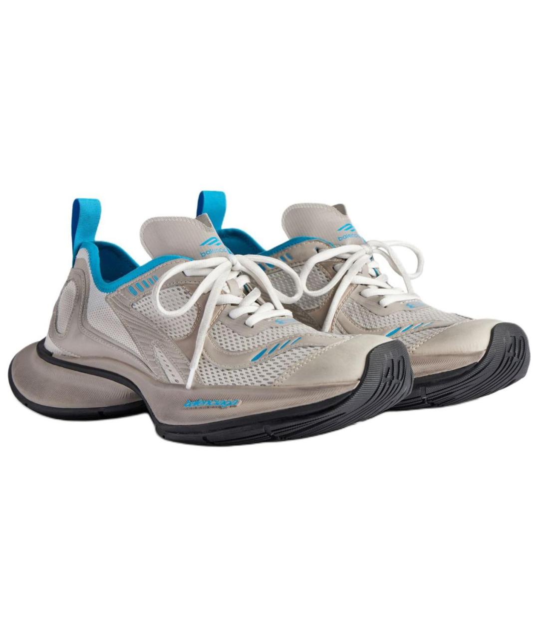 BALENCIAGA Бежевые низкие кроссовки / кеды, фото 3