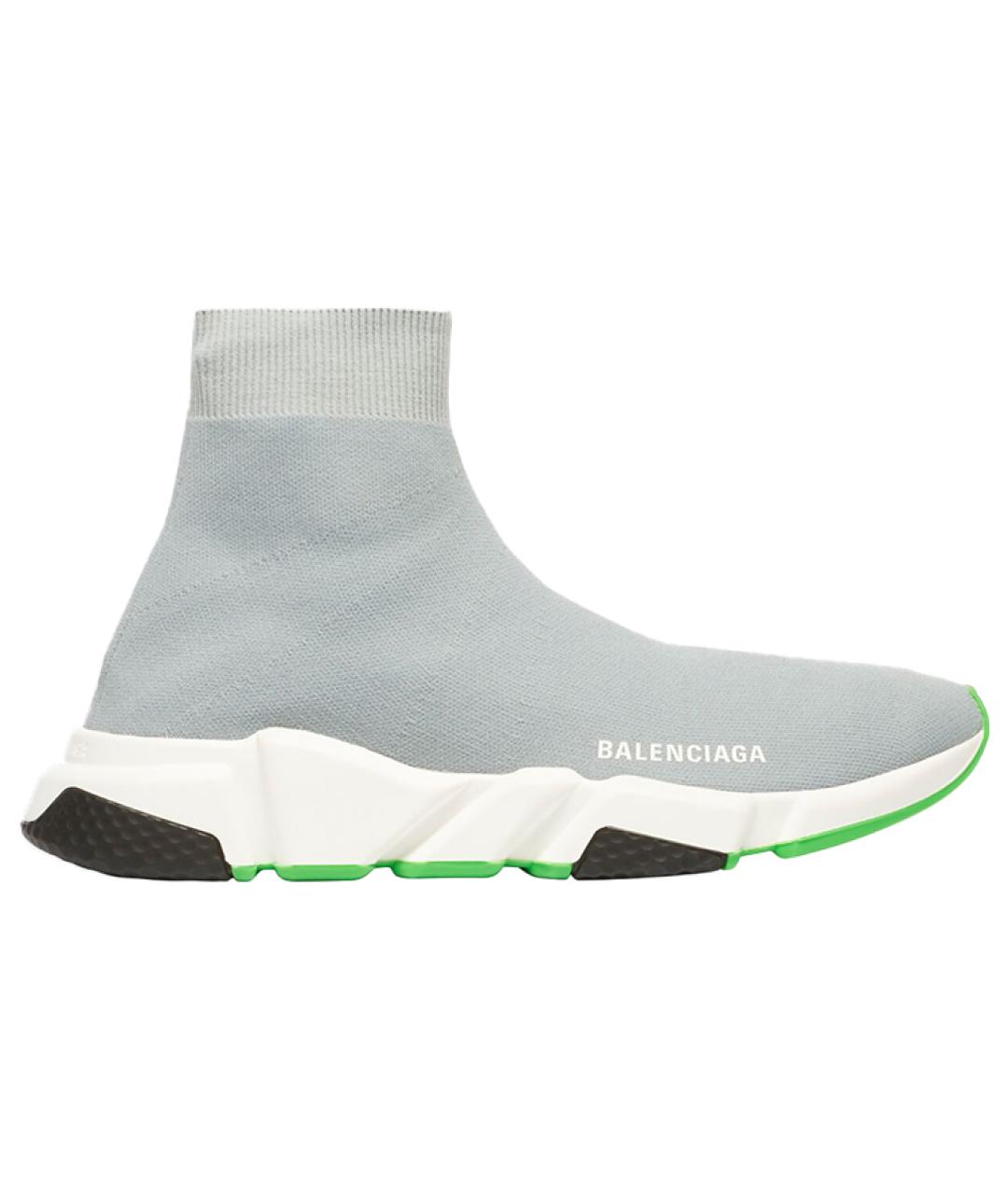 BALENCIAGA Серые высокие кроссовки / кеды, фото 1