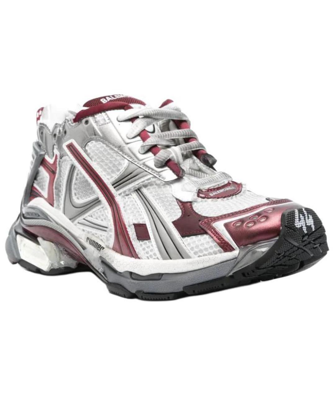 BALENCIAGA Серебряные низкие кроссовки / кеды, фото 3