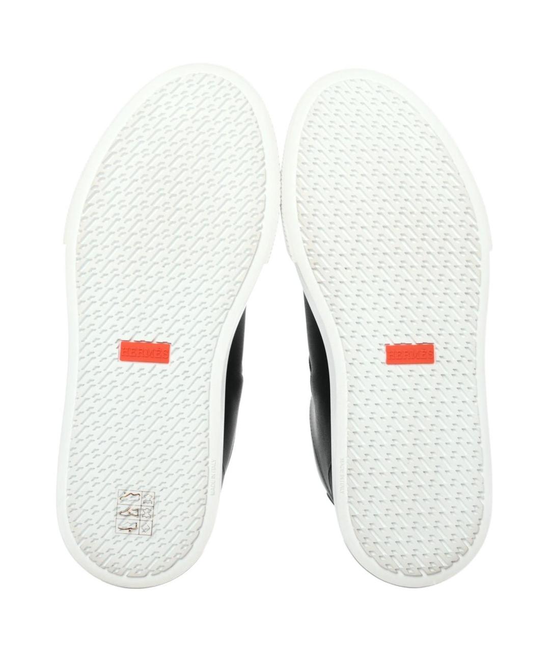 HERMES Черные кроссовки, фото 5