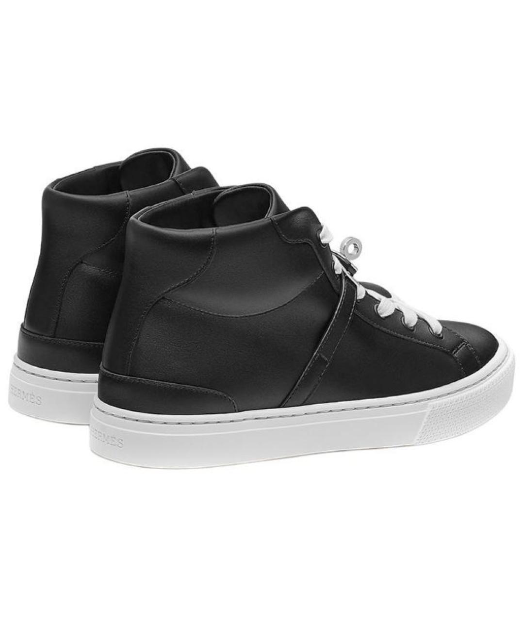 HERMES Черные кроссовки, фото 4