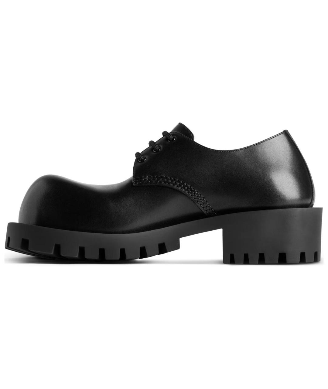 BALENCIAGA Черные кожаные лоферы, фото 2