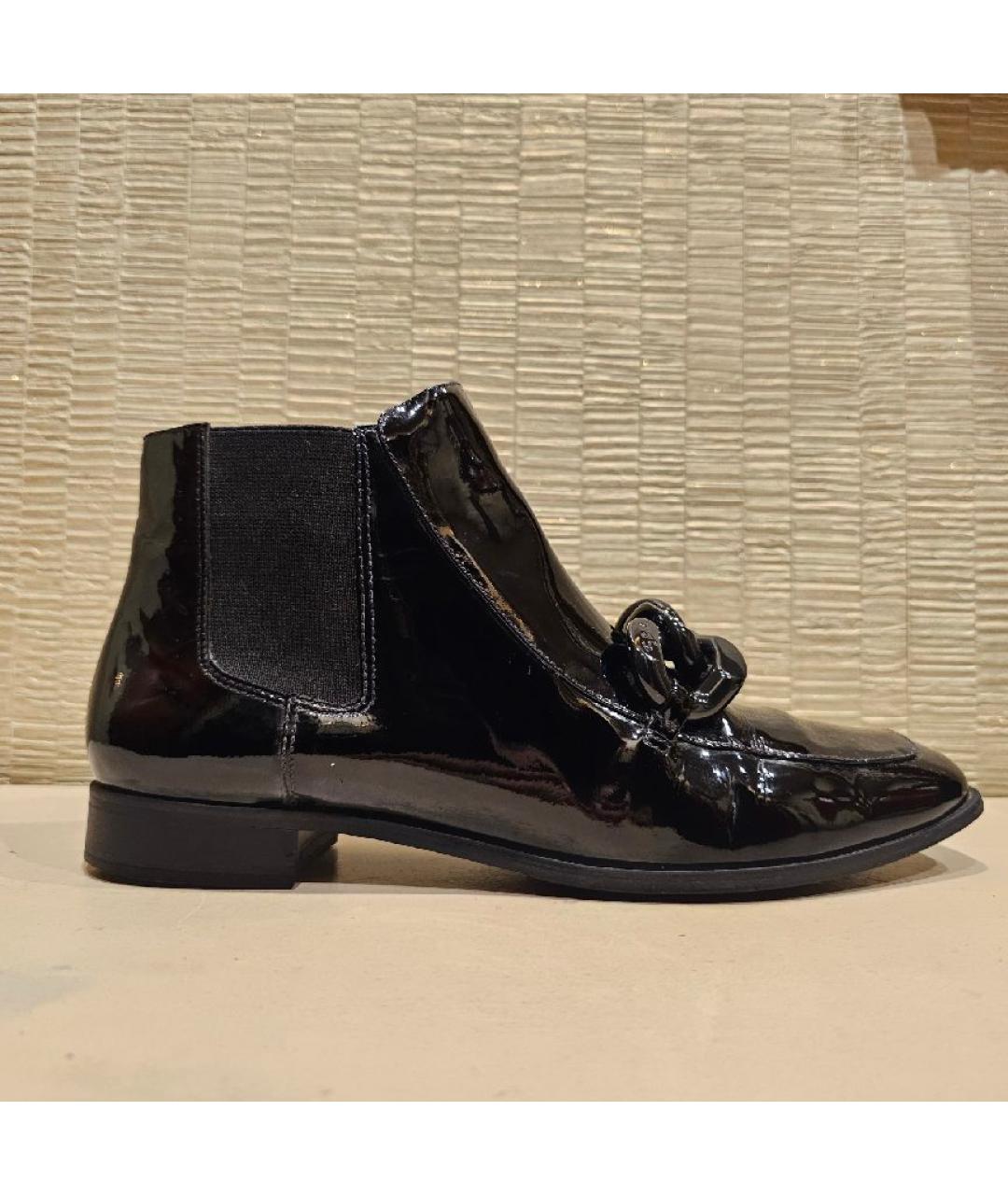 TORY BURCH Черные ботильоны из лакированной кожи, фото 10