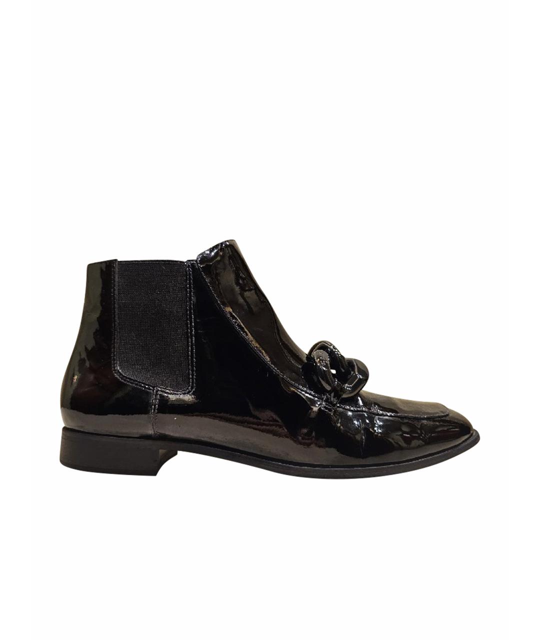 TORY BURCH Черные ботильоны из лакированной кожи, фото 1