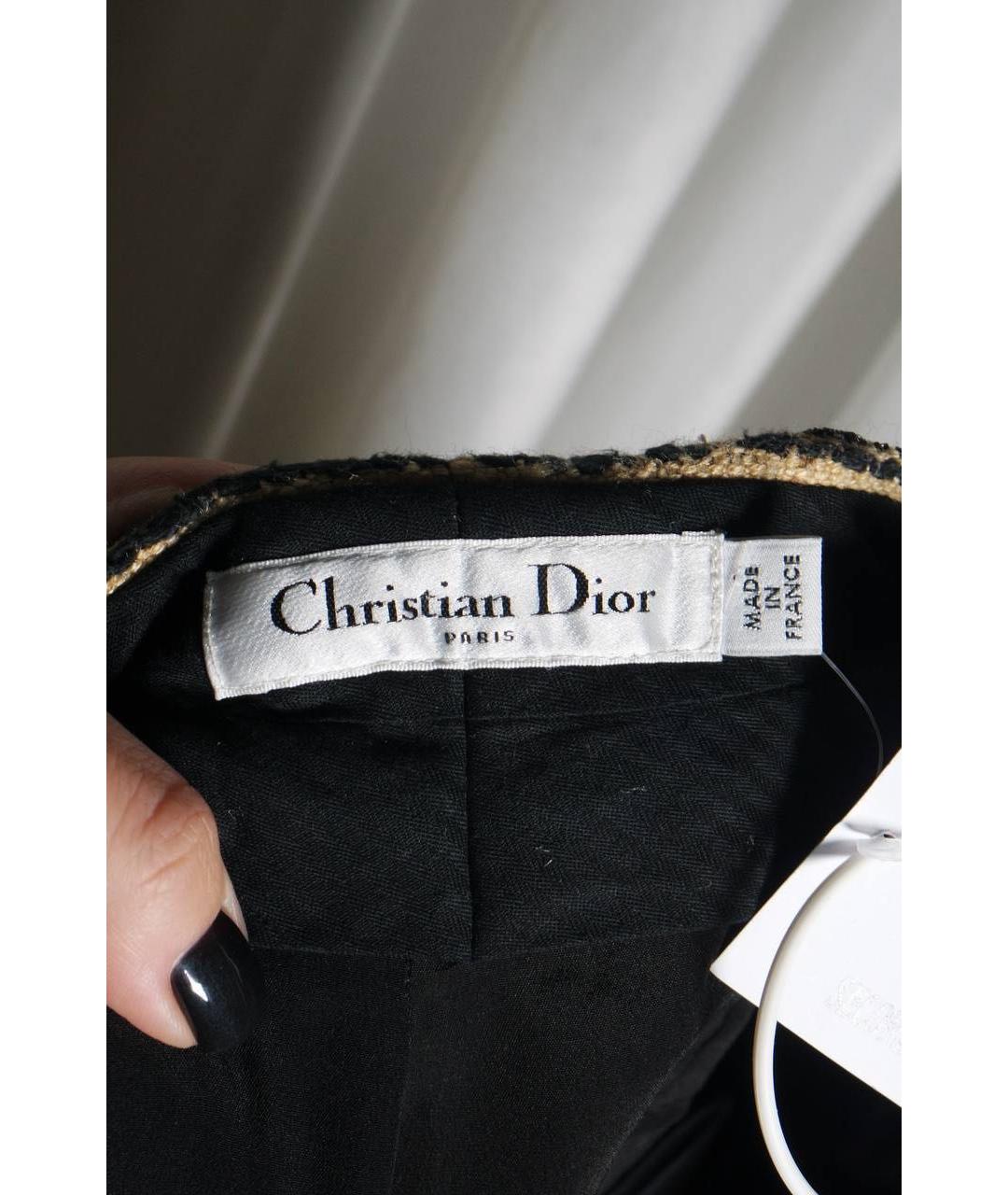CHRISTIAN DIOR Бежевые шелковые кюлоты, фото 3