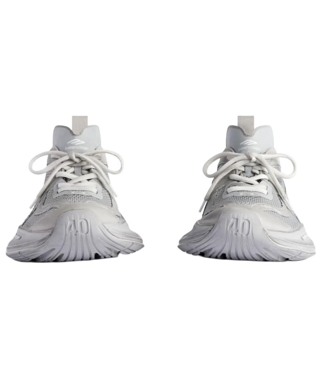 BALENCIAGA Серые низкие кроссовки / кеды, фото 4