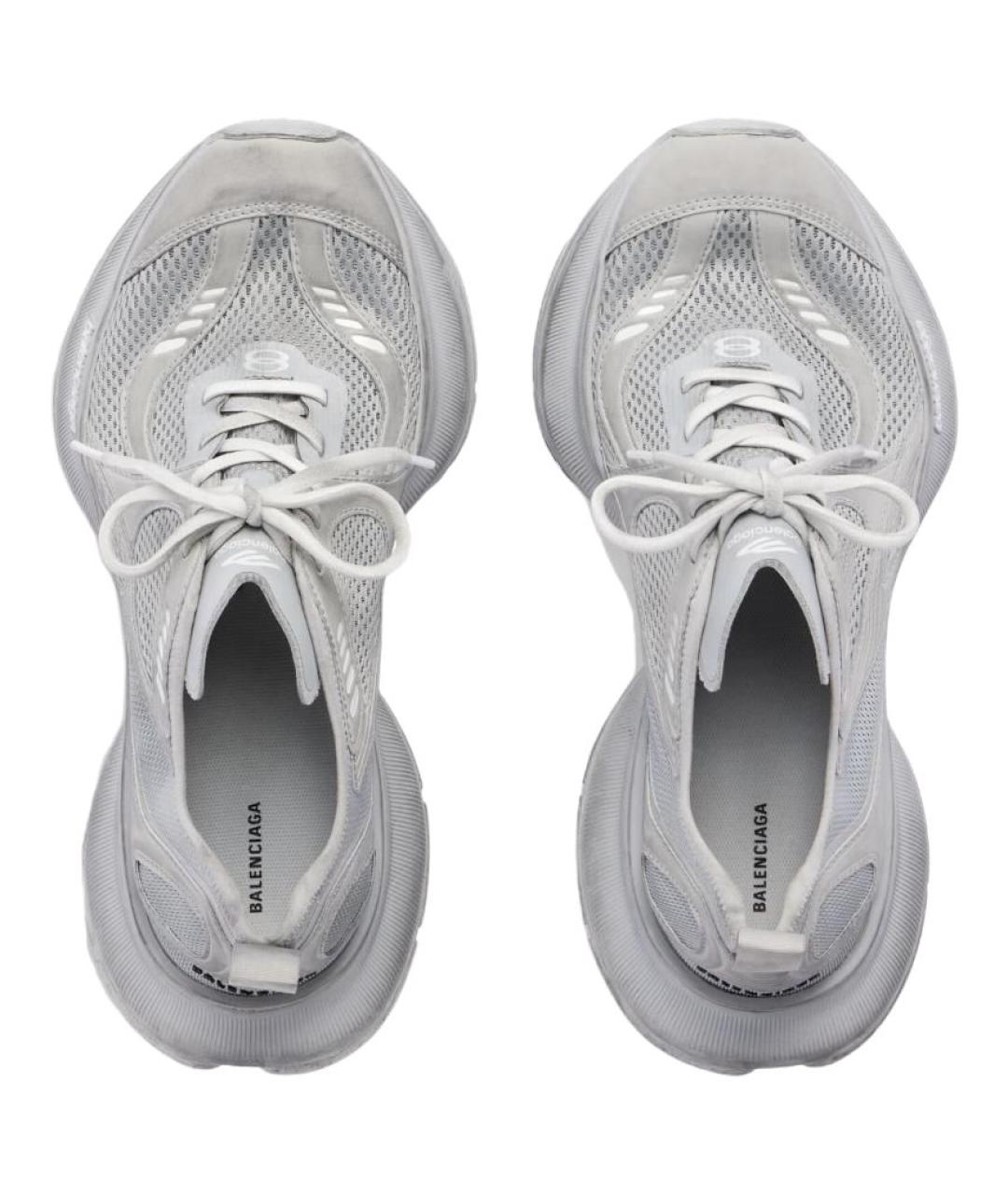 BALENCIAGA Серые низкие кроссовки / кеды, фото 6