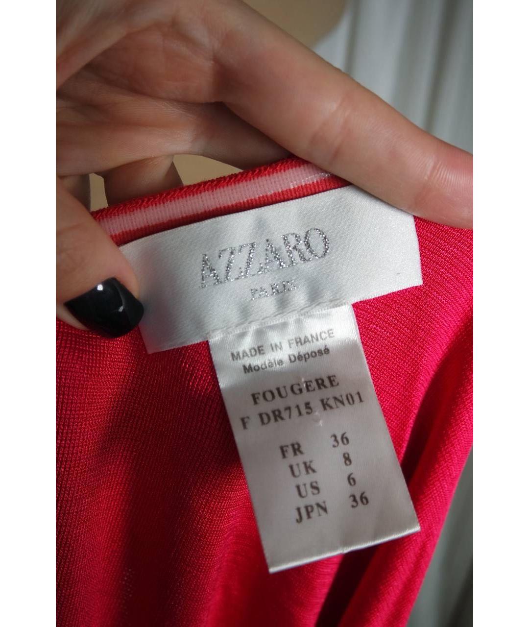 AZZARO Фуксия вискозное коктейльное платье, фото 3