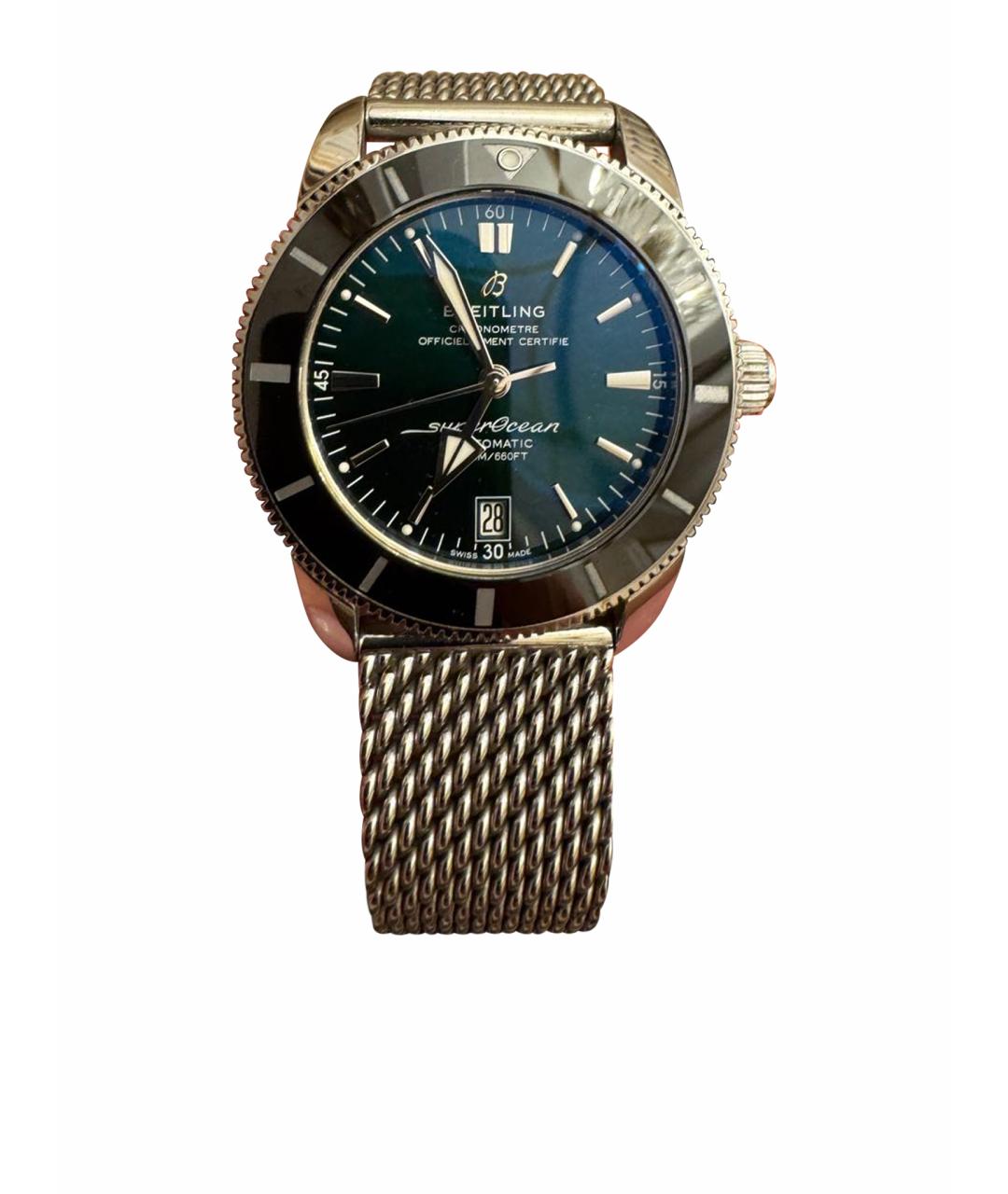 BREITLING Зеленые стальные часы, фото 1