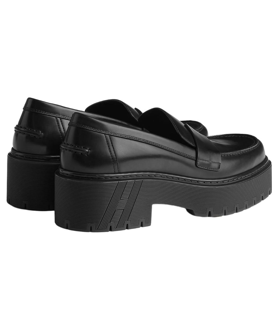 HERMES Черные лоферы, фото 5